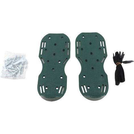 Toivize-Chaussures Aératrices - Modèle 1040 - Pelouse Jardin Vert - Sangles Réglables - Taille Unique - Lot de 2 Paires (1/5)