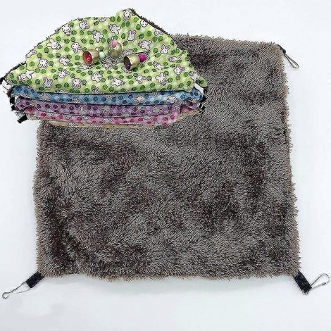 Hamac pour petits animaux, hamac triple Sugar Hawock pour rats, tunnel pour cochons d'Inde et furets, accessoires de literie confortables (1/5)