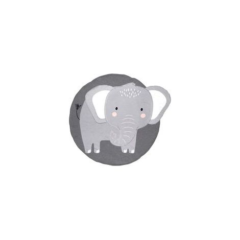 Tapis de sol enfant motif éléphant dessin animé, tapis de jeu doux et antidérapant pour chambre, salle de jeux – Lavable– (1/4)