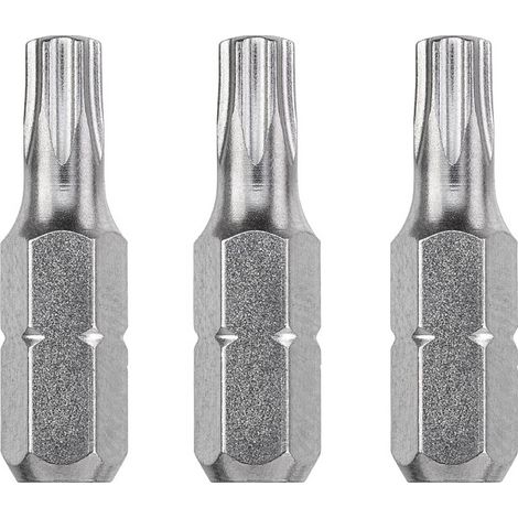 KWB 3 EMBOUTS 25 MM TORX 40 INDUSTRIAL STEEL 121240 (TQ 60 ACIER, ENTRAÎNEMENT ISO 1173, C 6.3), 0 W 0 V (1/3)