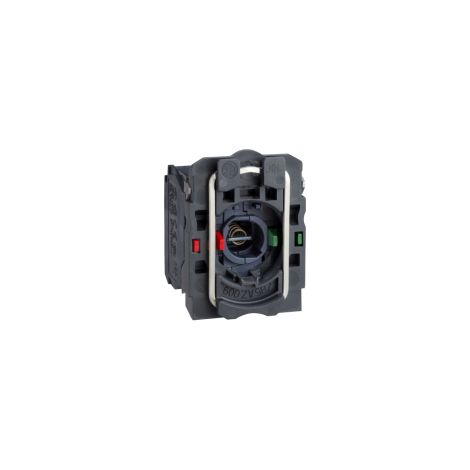 Corpo per pulsante luminoso Ø22 - base BA 9S 1NO+1NC - ZB5AW065