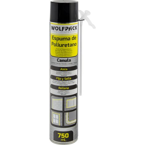 Mousse polyuréthane 750 ml. avec canule