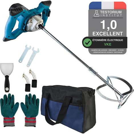 Mortar Mixer Glue 2100 W, 6 Speed Box with Storage Bag  1200 RPM max. with Fixed Speed Knob for Concrete, Mortar, Mud, Paint, Plaster and Putty (1/5)