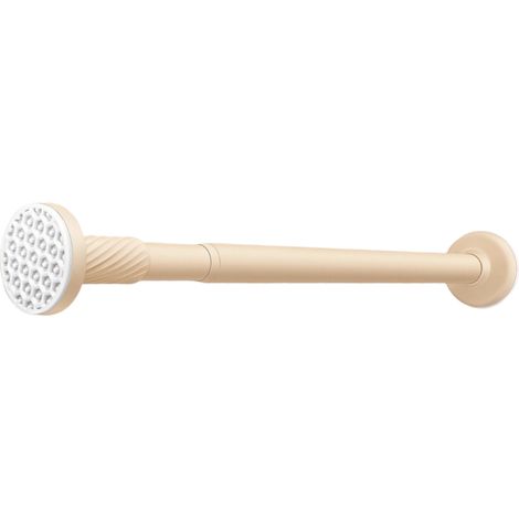 Tringle à linge rétractable sans perforation, tringle à rideau de douche, tringle à rideau, tringle de support, extensible jusqu'à 120 cm (1/5)