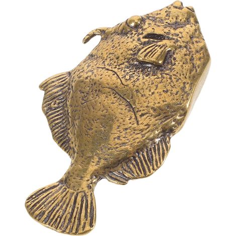 Ornements de Poissons en Laiton décoration Figurines d'animaux Marins Figurine d'animal en Laiton Ornement de Bureau Statue Mini (1/5)
