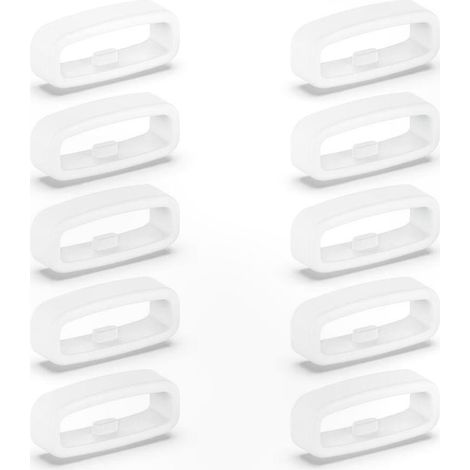 Anneaux de maintien en silicone pour bracelets de 18 mm, 20 mm et 22 mm, sangles de fixation pour un maintien sûr (18 mm blanc) (1/4)