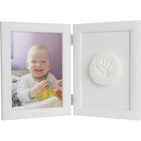 Set per impronte di neonati - Cornice con argilla - Bianco
