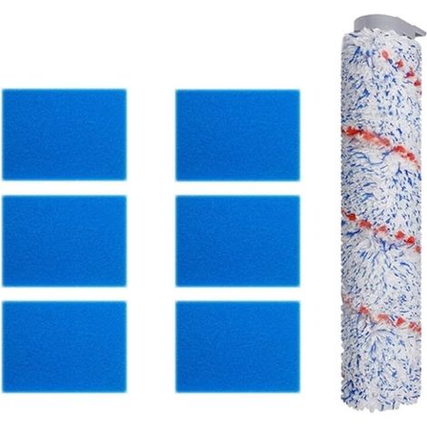 Cepillo giratorio para aspiradora + esponja de filtro. Compatible con Tineco IFloor HF10E-01. Aspiradora inalámbrica para sólidos y líquidos. (Tamaño: Juego) (1/5)