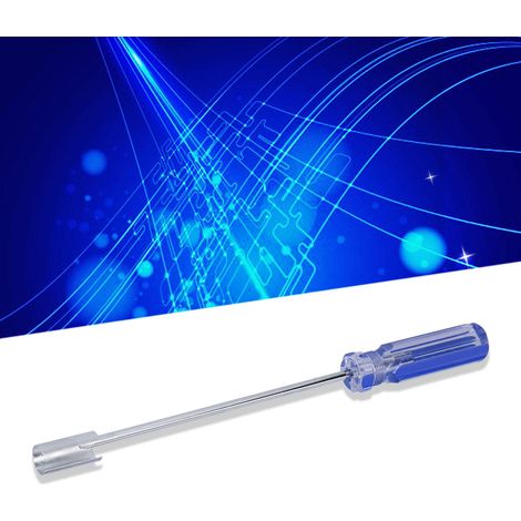 Tournevis BNC Chromé Acier Professionnel Extracteur à Tête F pour Matériel Vidéo Bleu