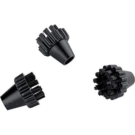 3 brosses à poils en nylon Têtes de brosse de rechange pour le nettoyage à la vapeur (1/5)