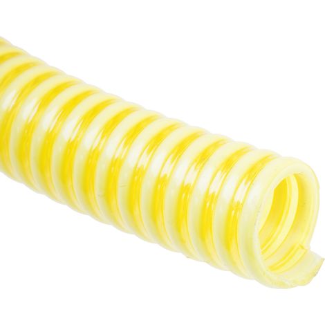 Conduit flexible RS PRO PVC, renforcé Jaune, longueur 10m ( Prix pour 1 )