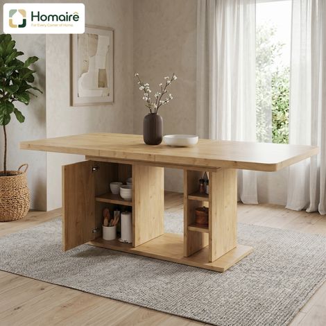 Esstisch Eiche en MDF 180 x 80 x 75 cm HOMAIRE (1/5)