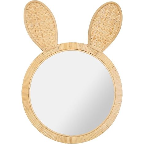 Miroir rotin lapin (1/2)