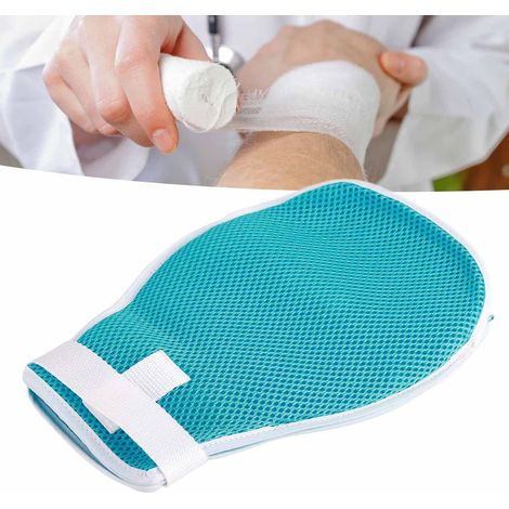 Gants de contention, gants anti-griffures, entraves pour les poignets, gants anti-retrait pour personnes âgées, protection des mains, sangles de contention respirantes et sécurisées (1/5)