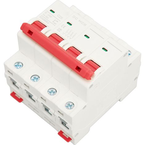 Miniatur-4-poliger DC-1000V-Leistungsschalter, DIN-Schienenmontage, Kurzschlussschutz, Sicherheitsschalter für Photovoltaik-Solaranlagen (1/5)