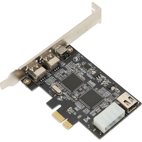 Diese IEEE 1394 Desktop-Netzwerkkarte verfügt über eine 4-Port-PCI-Express-Schnittstelle für FireWire, unterstützt Vollduplex-Übertragung für gleichzeitigen Datentransfer und bietet überragende Leistu