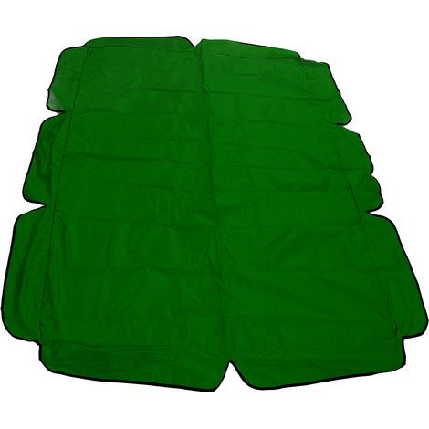 Toile de rechange imperméable pour balancelle d'extérieur. en tissu Oxford 420D argenté. vert foncé. idéale pour jardin et terrasse. (1/5)