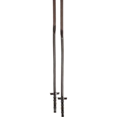Redini Tattini in cuoio anallergico e gomma morbida con interno in nylon: Pony mm 16, 5/8” (lunghezza 140 cm), marrone (04)