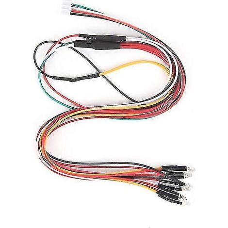 Pièces détachées pour voiture RC D12 : kit d'éclairage LED modifié 3 mm blanc rouge jaune (1/5)