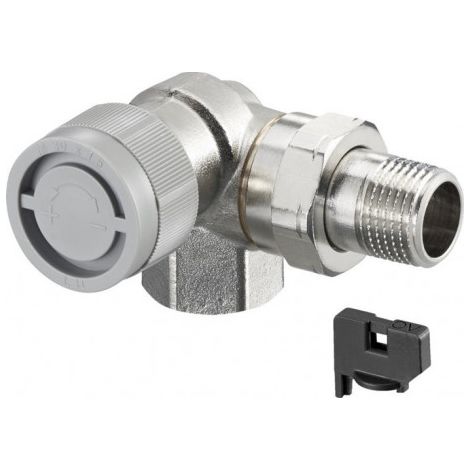 Vanne thermostatique OV, série AQ M 30x1,5, angle à 90°, DN 10, gauche