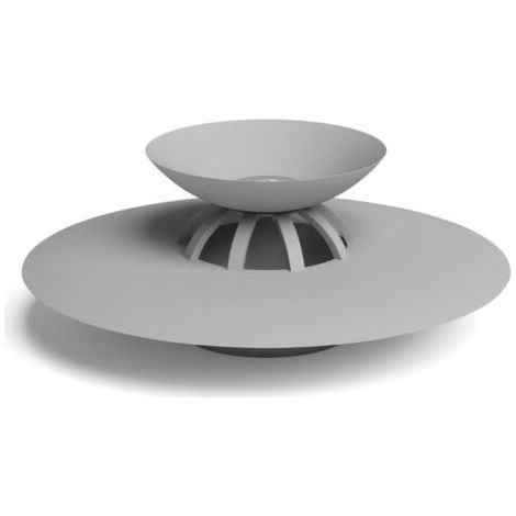 Drain Stop, Bonde de baignoire et douche, avec fonction attrape-cheveux, coloris gris, 10.2 x 10.2 x 0.01 cm (1/5)