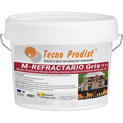 TECNO PRODIST M - Refractario Gris - Mortero Refractario