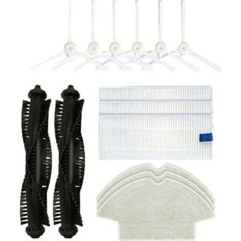 Accessorio per robot aspirapolvere Rowenta X-plorer serie 75 RG7687, ricambio per spazzola a rullo, spazzola laterale e filtro compatibile con il robot aspirapolvere Rowenta-Crezuo.-Crezuo