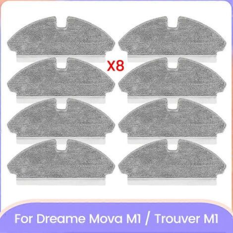 Lingettes de nettoypour aspirateur Dreame Mova M1/Trouver M1 - Pièces de rechange - Accessoires de nettoyménager efficaces (8 pièces) (1/5)