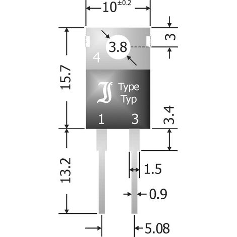 Diode de redressement Schottky barrière TRU COMPONENTS TC-SBT1040 1582002 TO-220AC 40 V 10 A 1 pc(s)