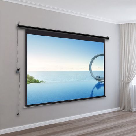 100 Inch HD Electric Pull Down Projector Screen
