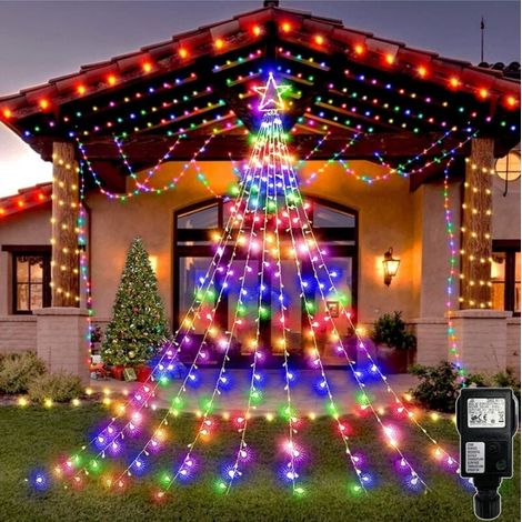 Guirlande Lumineuse Noel Etoile 315 Leds Arbre Noel Lumineux 8 Modes IP44 pour Exterieur Interieur Mariage Soiree Sapin de Noel (1/4)