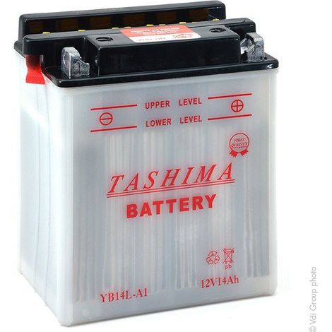 Batterie Plomb Tashima Renforcée 12v, 14a. L: 134, L: 89, H: 166mm, + à Droite Pour Motos. (livrée Avec Acide Séparé). - Batteri (1/4)