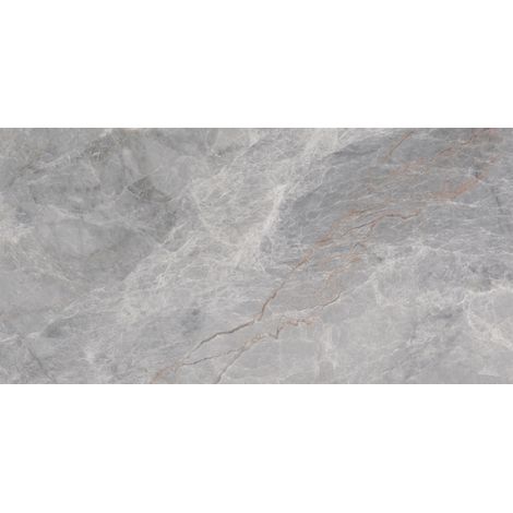 Mexen Tens Grey grès émaillé rectifié G1, carrelage sol-mur 120 x 60 cm, brillant - TL148-120-060-01