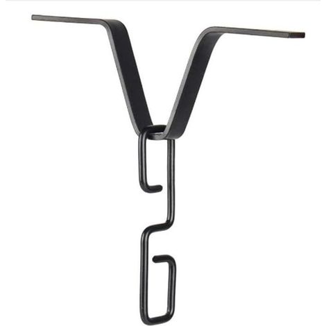Chaîne de pluie avec crochet adaptateur de gouttière parfaitement conçu pour minimiser les éclaboussures d'eau (noir) (1/5)