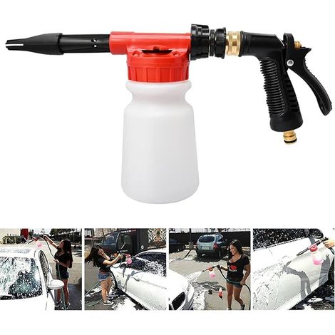 Car Foam Gun, Foam Lance, Car Cleaning Foam Gun (Red) (1/5)