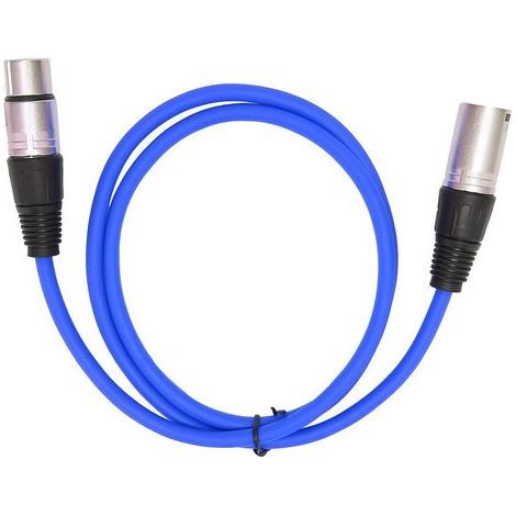 Câble Microphone 3‑Broches Mâle‑Femelle Jaune, Adaptateur Audio Robuste pour Micro (1/5)