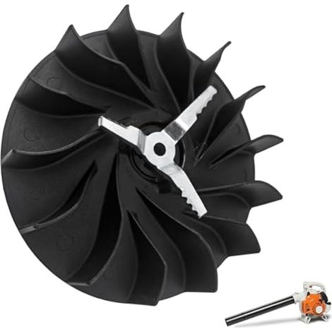 1 jeu de roues de ventilateur (4241-704-3405) et lame de déchiqueteuse (4229-768-0300) pour souffleurs de feuilles STIHL BG56, BG86, SH56, SH86 (1/5)