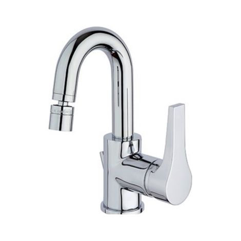 Jacuzzi moonlight miscelatore bidet monoforo a canna alta cromo lucido