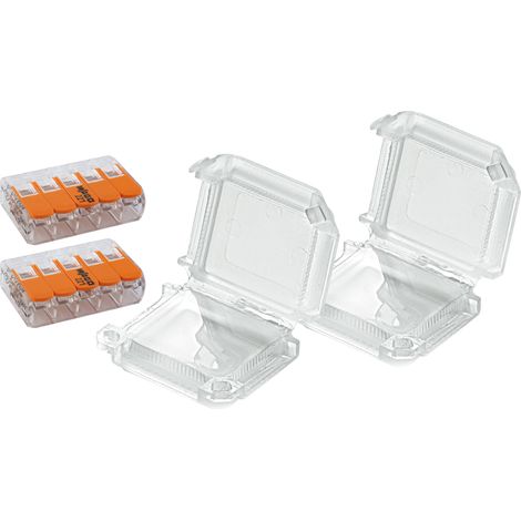 Lot de 2 boîtiers de connexion étanches IPX8 5 entrées S221 Wago (1/3)