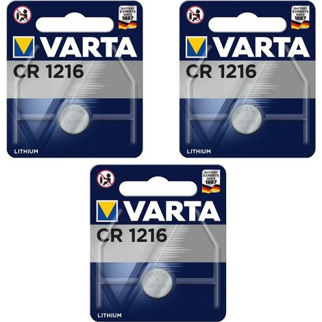 .Varta CR 1216 3V au lithium.
.
.
.