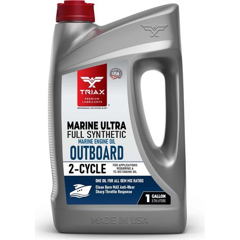 Marine Ultra TC-W3 Huile Moteur 2 Temps Synthétique - Pour Hors-Bord, Jet-Skis et Moteurs Marins 2T - Spécification NMMA TC-W3-3,78 L/1 Gallone (1/5)