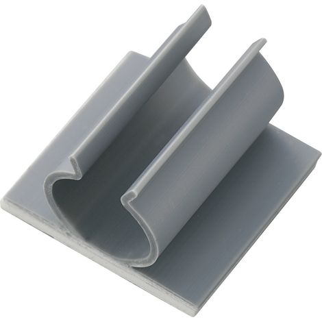 TRU COMPONENTS Befestigungssockel selbstklebend 543379 Bündel-Ø-Bereich 12.70 mm (max) Grau 1 St.