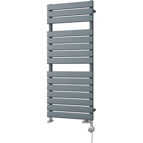 Typhoon - Anthracite Dual Fuel Towel Rail H1156mm x W500mm Thermostatic (1/3)