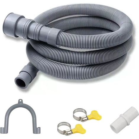 3 m, rallonge de tuyau de vidange universelle avec support et collier de serrage, convient aux lave-linge et lave-vaisselle (1/5)