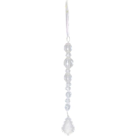 Bruchsichere Weihnachtsbaumdekorationen, durchsichtige Acryl-Schneeflocken-Eiszapfen-Ornamente für Weihnachtsbaumkamin und Hochzeit, mehrfarbig (1/5)