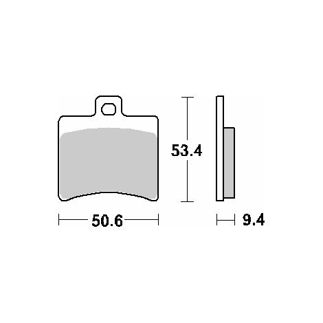 Pastillas de freno SBS KH298 Street Standard Cerámica Negra