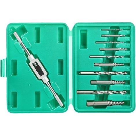 11-Piece Broken Screw Extractor Set – High-Speed Steel – Left-Handed Extractors for Damaged Screws – Efficient Repair Tool (1/5)