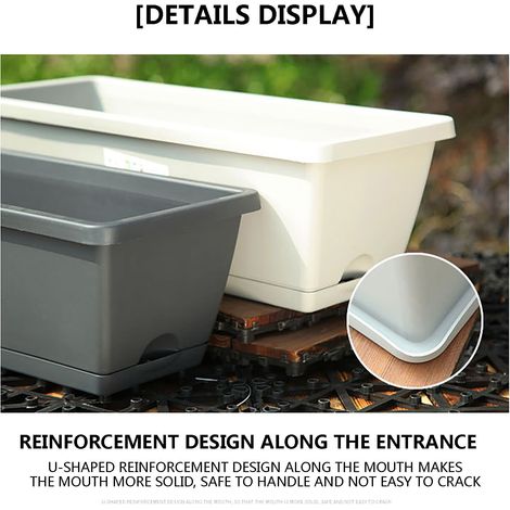 Bac À Semis - Bac De Culture Réutilisable En Plastique - Pour Balcon Jardin Intérieur Serre - 1 Pièce (1/4)