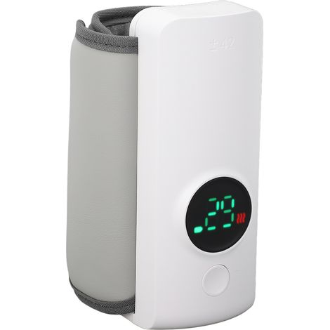 Chauffe-biberon portable à chauffage rapide, chauffe-lait de voyage 6000 mAh à température constante, idéal pour les voyages et les activités de plein air (prise UE). (1/5)