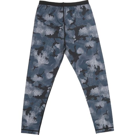 Short sauna pour homme, taille haute, legging court de sport bleu Sanua (1/5)